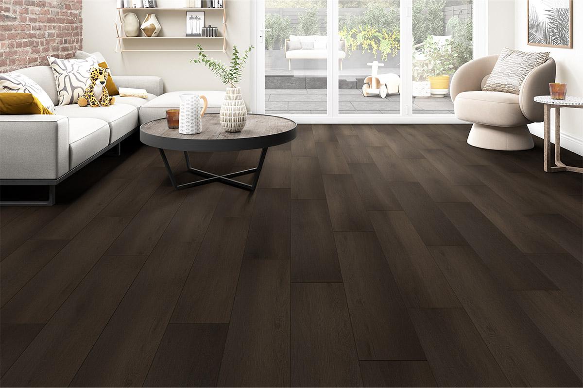 Audacity Walnut Plank Luxury Rigid Core Click Vinyl Flooring