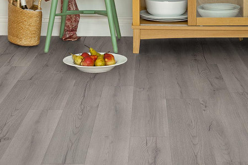 Series Woods 8mm Laminate Flooring Grey Oak