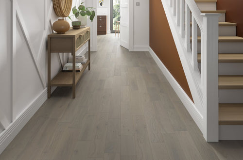 Home Choice Engineered Rustic Oak Flooring 14mm x 125mm Mist Grey Lacquered