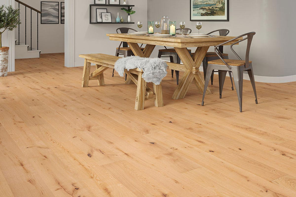 Home Choice Engineered Rustic Oak Flooring 14mm x 190mm Henley Brushed UV Oiled