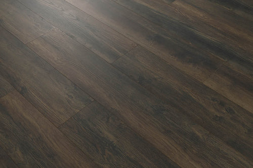 Series Woods 8mm Acoustic Laminate Roast Coffee Oak Built-in Underlay
