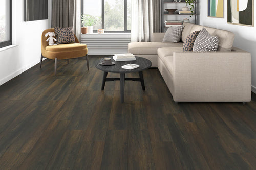 Series Woods 8mm Acoustic Laminate Roast Coffee Oak Built-in Underlay