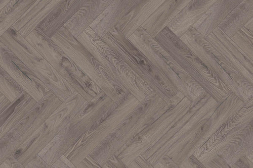 Series Woods 8mm Herringbone Laminate Flooring Sterling Grey Oak