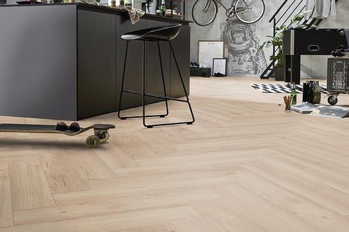 Series Woods 8mm Herringbone Laminate Flooring Roma Oak