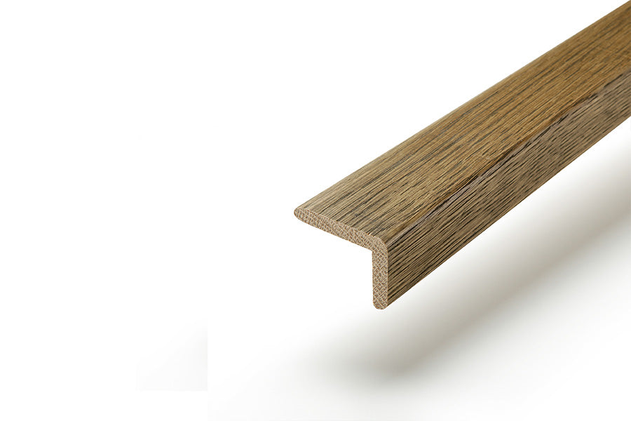 Solid Hardwood Stair Nosing 1m Espresso Natural Oak