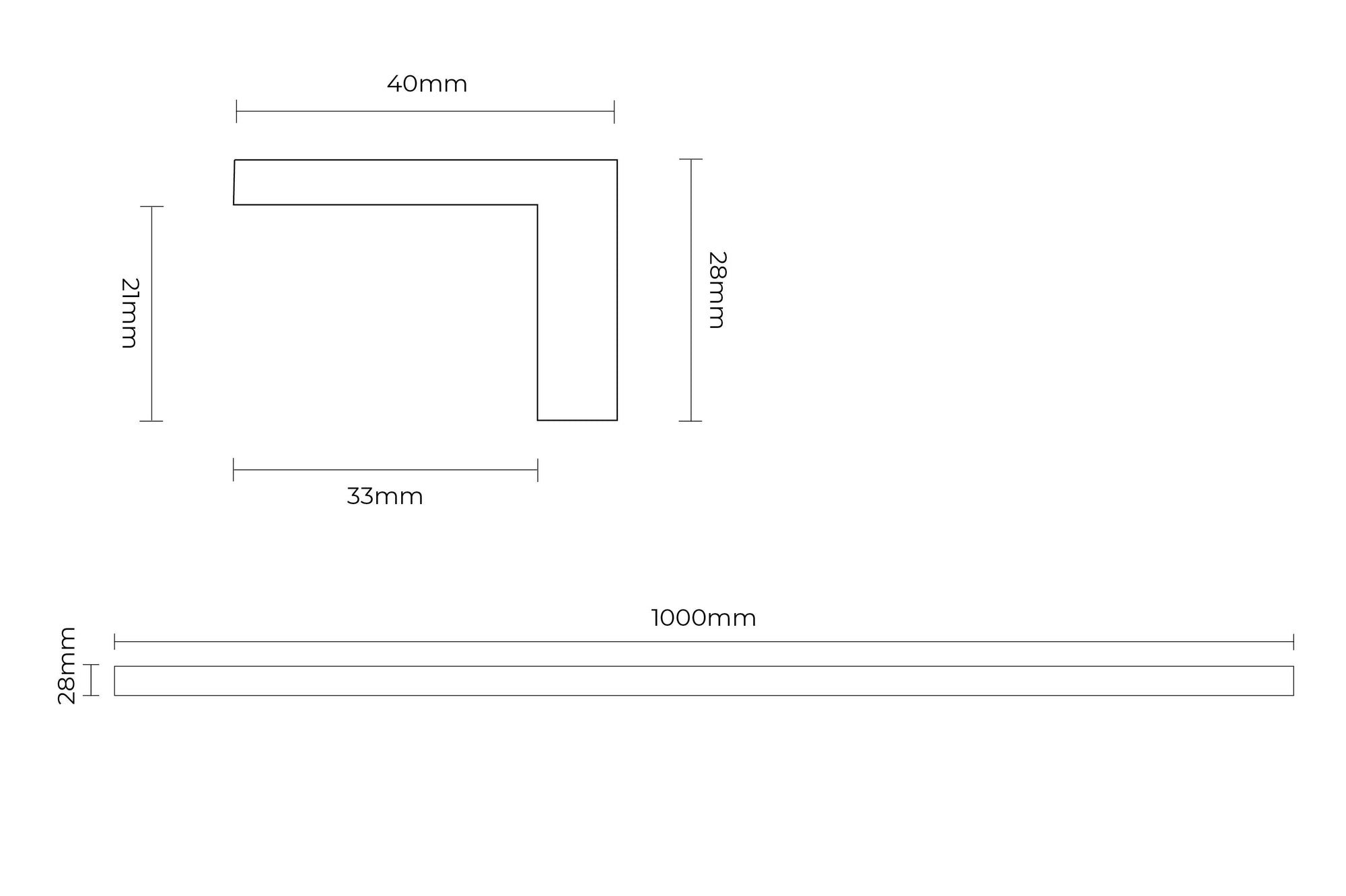 Solid Hardwood Stair Nosing 1m Espresso180