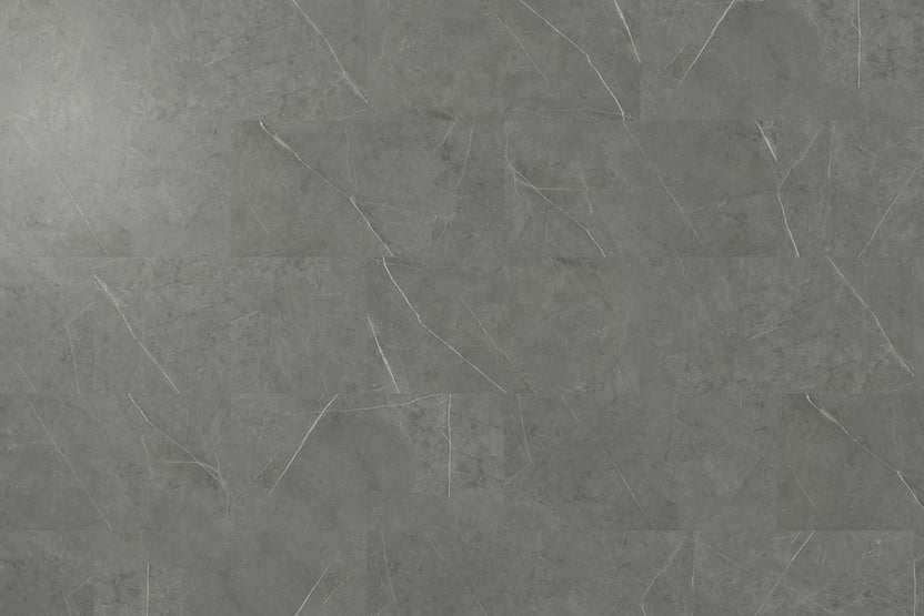 Spectra Luxury Rigid Core Click Vinyl Slate Grey Tile Built-In Underla
