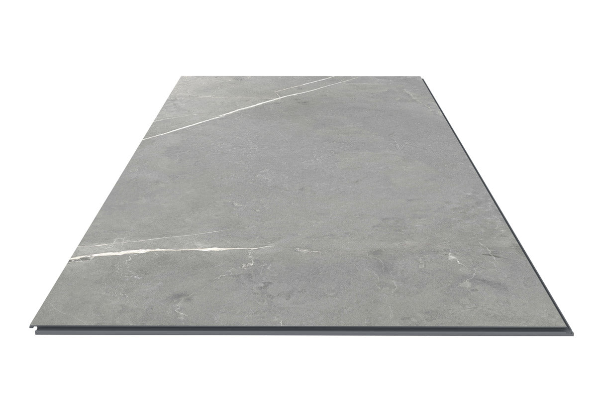 Spectra Luxury Rigid Core Click Vinyl Slate Grey Tile Built-In Underla