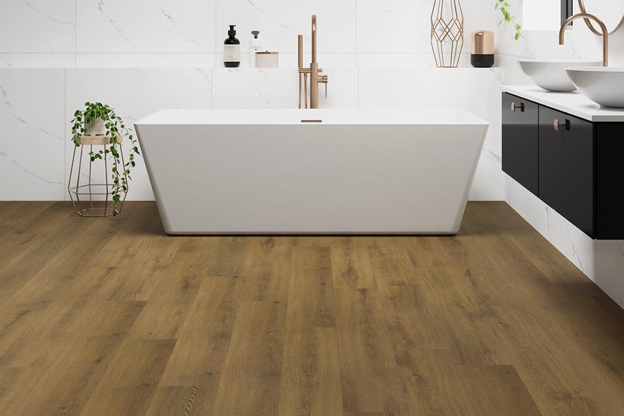 Spectra Luxury Rigid Core Click Vinyl Flooring Amber Nut Plank