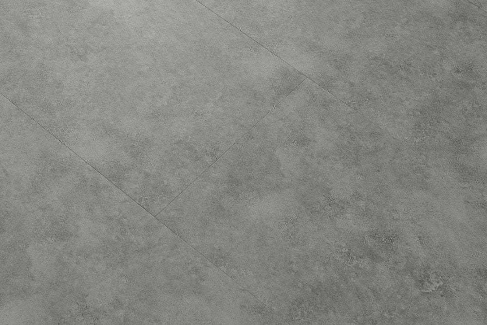 Spectra Luxury Rigid Core Click Vinyl Smoke Grey Tile Built-in Underlay