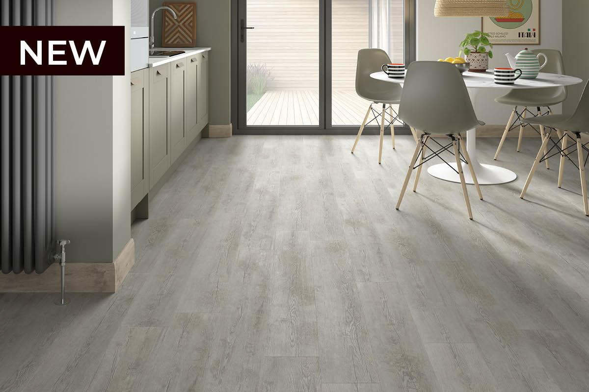 Spectra Luxury Rigid Core Click Vinyl Flooring Smokey Taupe Oak Plank