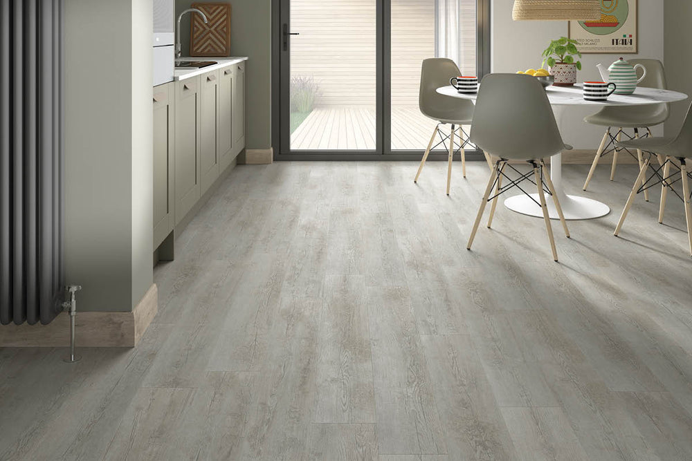 Spectra Luxury Rigid Core Click Vinyl Flooring Smokey Taupe Oak Plank