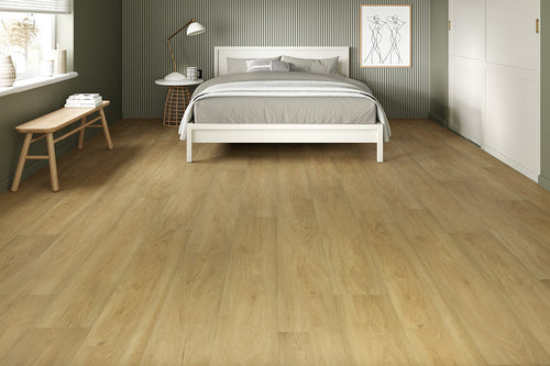 Spectra Luxury Rigid Core Click Vinyl Light Fawn Oak Plank Built-in Underlay