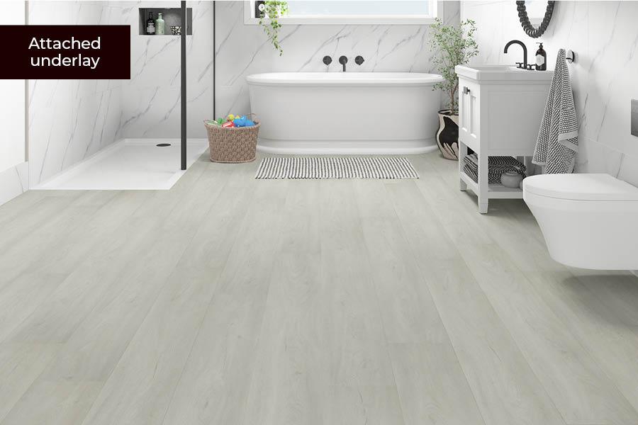 Spectra Luxury Rigid Core Click Vinyl Pearl Oak Plank Built-in Underlay