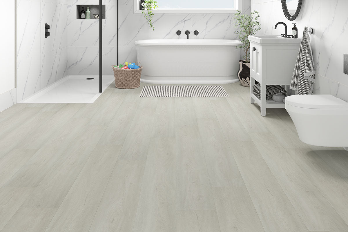 Spectra Luxury Rigid Core Click Vinyl Pearl Oak Plank Built-in Underlay