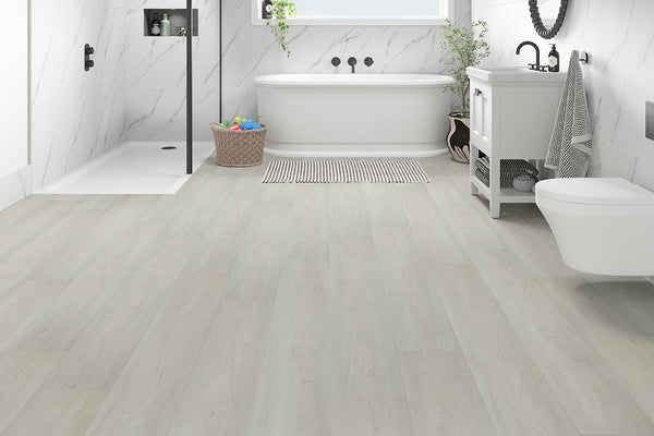 Spectra Luxury Rigid Core Click Vinyl Pearl Oak Plank Built-in Underlay