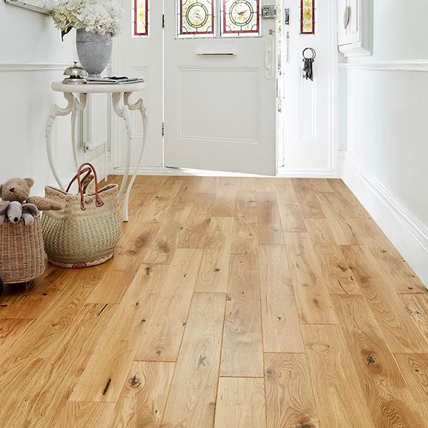 Home Choice Engineered European Rustic Oak Flooring 14mm x 130mm Natural Lacquered