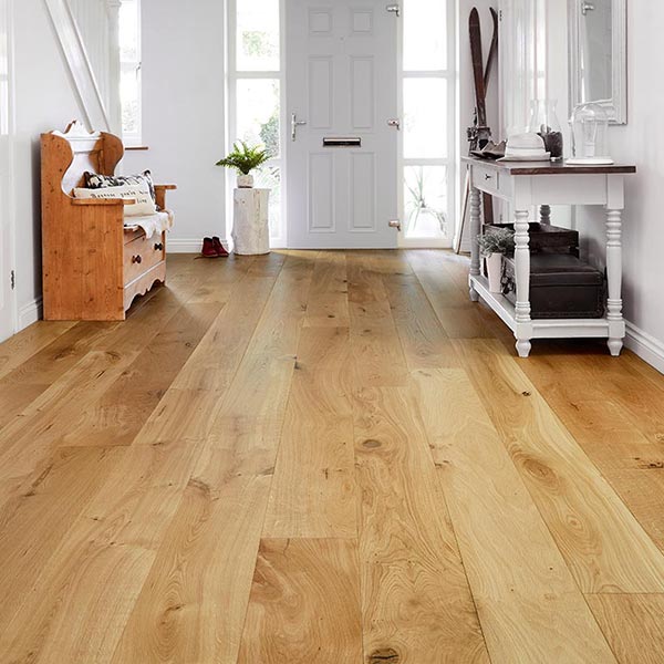 Galleria Professional Engineered European Nature Oak Flooring 20mm x 240mm Brushed & Oiled