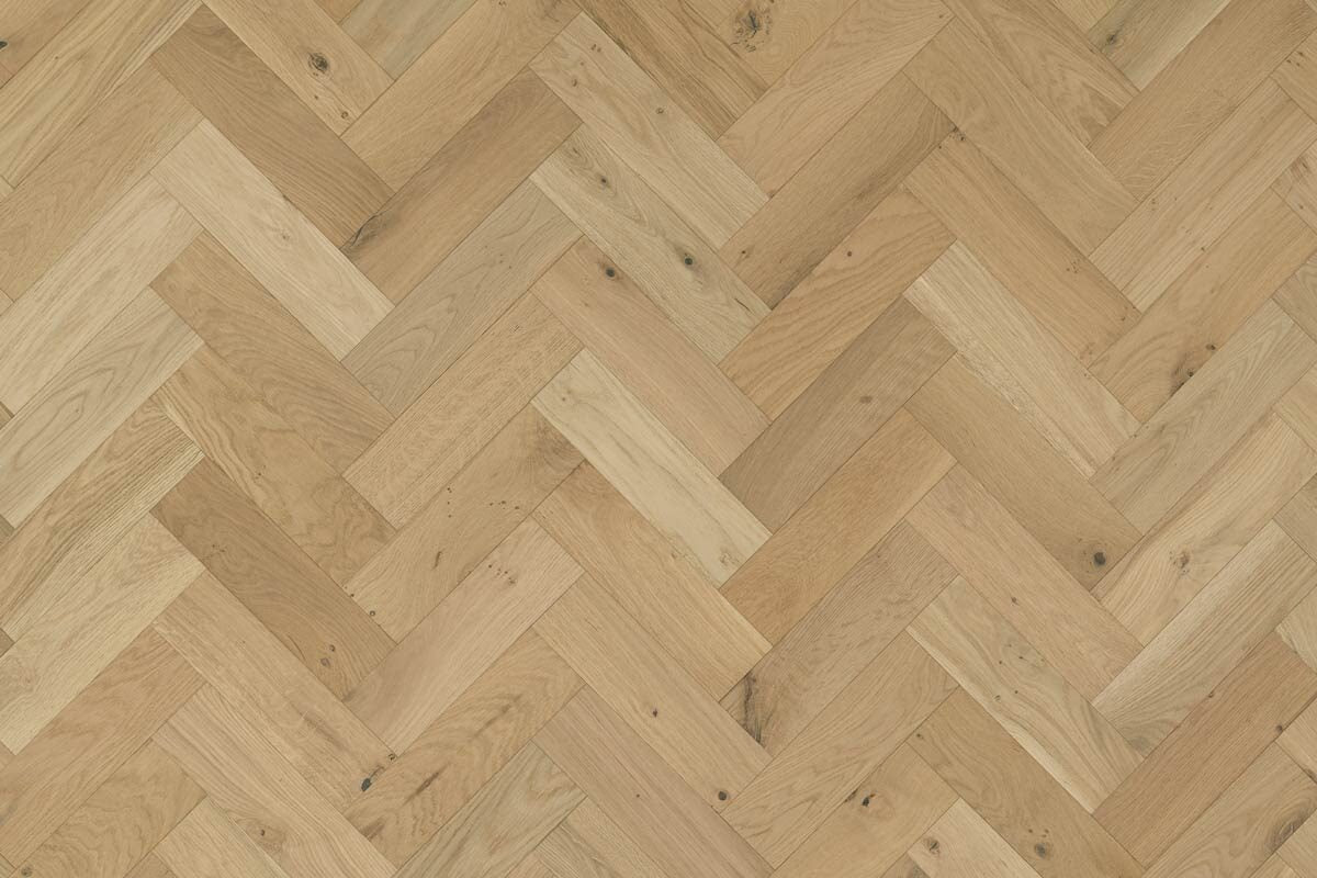 Home Choice Engineered Rustic Oak Herringbone 10mm x 90mm Brushed Invisible Oiled