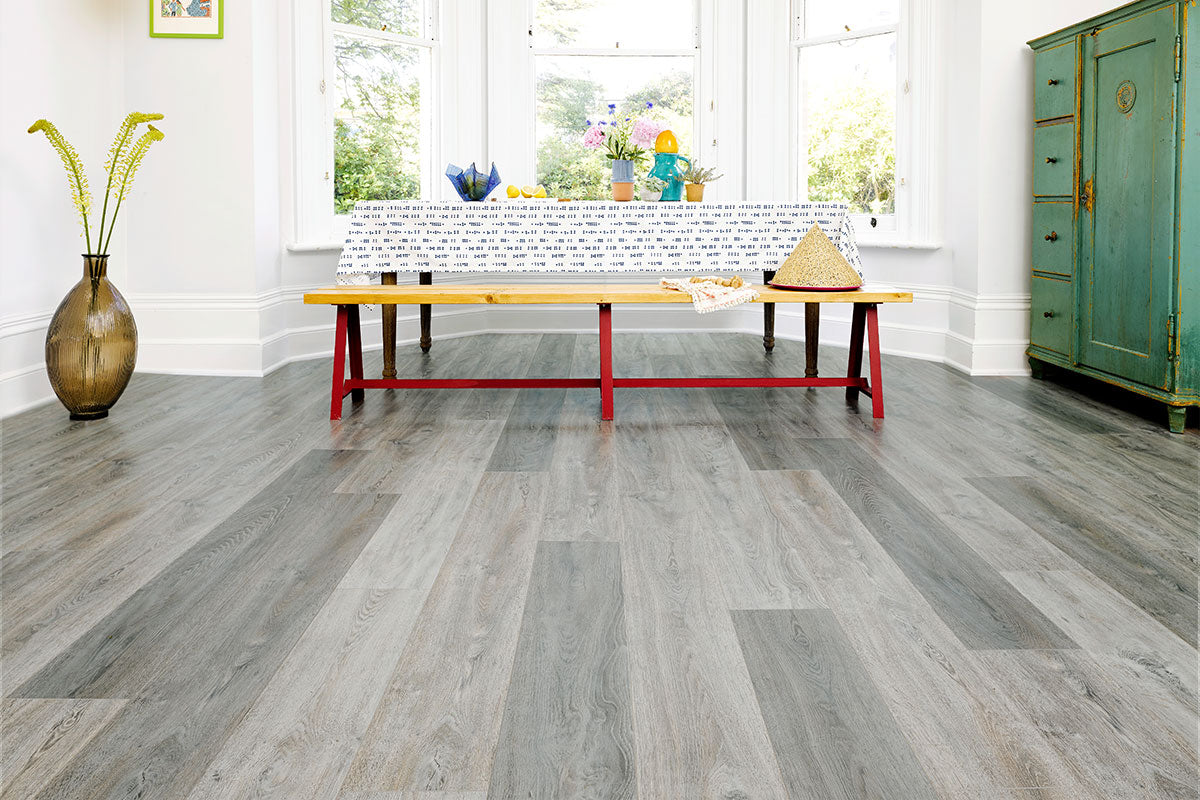 Aqualock 12mm Laminate Flooring Harlequin Grey Oak