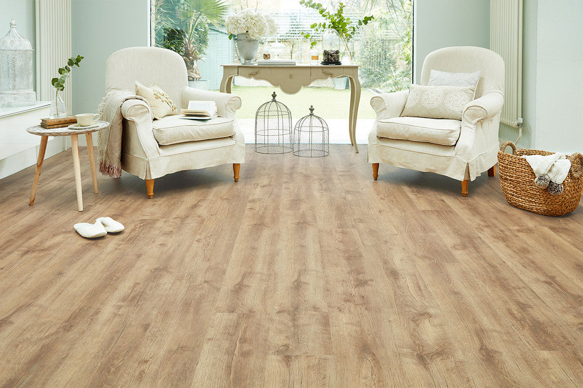 Spectra Butterscotch Oak Plank Luxury Click Vinyl Flooring