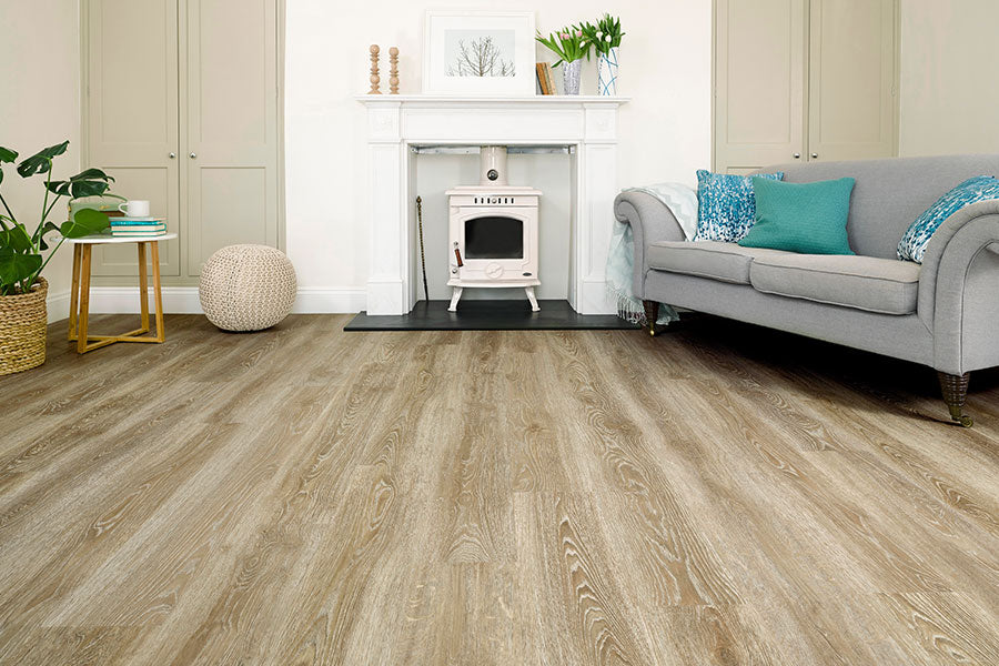 Spectra Driftwood Oak Plank Luxury Click Vinyl Flooring
