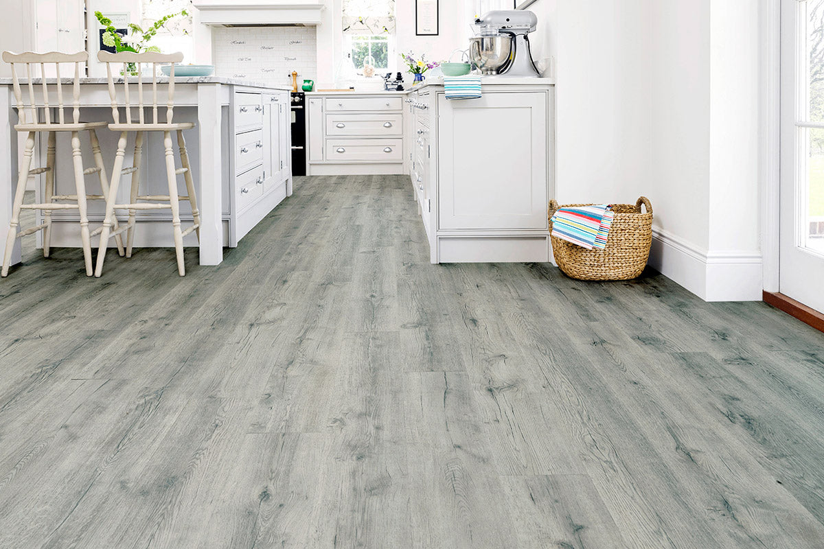 Spectra Rustic Grey Oak Plank Luxury Click Vinyl Flooring